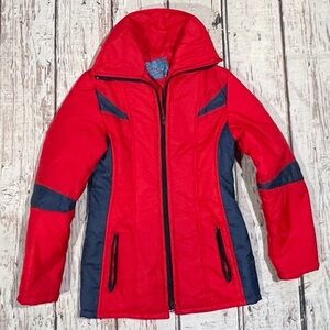 Women's Red Cyclone Ski Skiing Snowboarding Winter Outwear Zip up Jacket